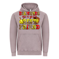 Vintage Zinc diamonds are a girl's best friend softball Vintage Hoodie - Zillion Design Studio