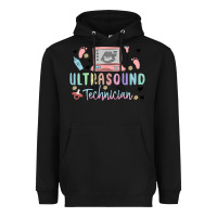 Black ultrasound technician Heavyweight Hoodie - MaliasSmallBusiness