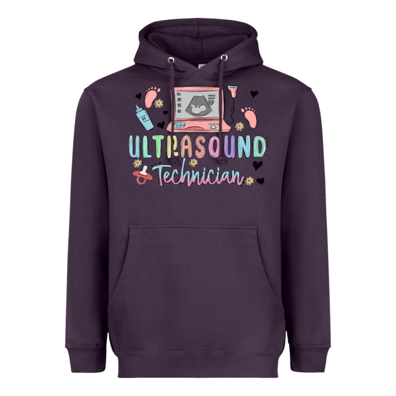 Ultrasound Technician Heavyweight Hoodie by MaliasSmallBusiness | Teevron