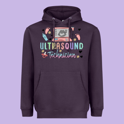 Ultrasound Technician Heavyweight Hoodie Designed By Maliassmallbusiness