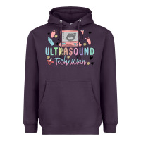 Plum ultrasound technician Heavyweight Hoodie - MaliasSmallBusiness