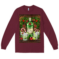 Burgundy gin tonic cocktail Long Sleeve Tee - AdoDesignShop