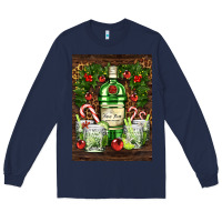 Navy gin tonic cocktail Long Sleeve Tee - AdoDesignShop