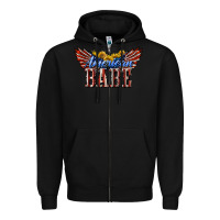 Black American Babe With Sunflowers Zipper Hoodie - LillyAllenDesigns