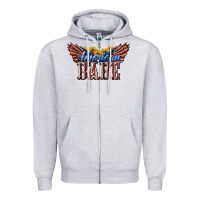 Heather Grey American Babe With Sunflowers Zipper Hoodie - LillyAllenDesigns