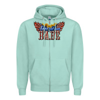 American Babe With Sunflowers Zipper Hoodie | Teevron