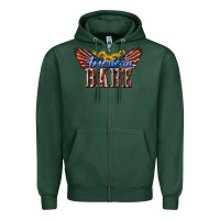 Sports Green American Babe With Sunflowers Zipper Hoodie - LillyAllenDesigns