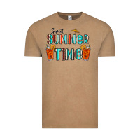 Vintage Coffee sweet summer time Vintage Tee - CowhideDigitalArt