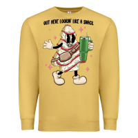 Antique Gold out here lookin like a snack Premium Sweatshirt - MaliasSmallBusiness