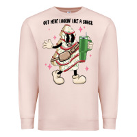 Pale Pink out here lookin like a snack Premium Sweatshirt - MaliasSmallBusiness