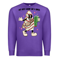 Purple out here lookin like a snack Premium Sweatshirt - MaliasSmallBusiness