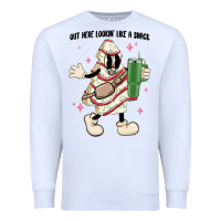 White out here lookin like a snack Premium Sweatshirt - MaliasSmallBusiness