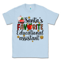 Dusty Blue santa's favorite educational assistant Classic Tee - AdoDesignShop