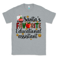 Heather Grey santa's favorite educational assistant Classic Tee - AdoDesignShop