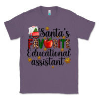 Lavender santa's favorite educational assistant Classic Tee - AdoDesignShop