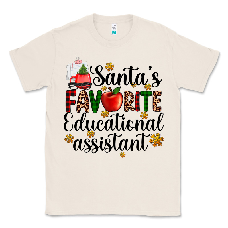 Santa's Favorite Educational Assistant Classic Tee by AdoDesignShop | Teevron