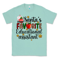 Seafoam santa's favorite educational assistant Classic Tee - AdoDesignShop