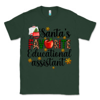 Sports Green santa's favorite educational assistant Classic Tee - AdoDesignShop