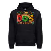 Black I'm dos let's Fiesta Urban Hoodie - NancyCooperArtShop