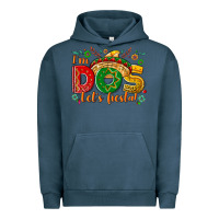 Pigment Midnight Navy I'm dos let's Fiesta Urban Hoodie - NancyCooperArtShop
