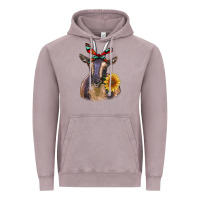 Vintage Zinc sunflower aztec ribbon goat Vintage Hoodie - RanaPortraitStore
