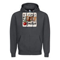 Smoke very merry teacher christmas coaster Zipper Hoodie - Jasminsmagicworld