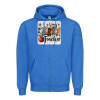 True Royal very merry teacher christmas coaster Zipper Hoodie - Jasminsmagicworld
