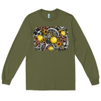 Army Green lacrosse background Long Sleeve Tee - JahusDesignShop