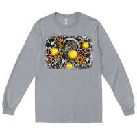 Heather Grey lacrosse background Long Sleeve Tee - JahusDesignShop