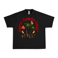 Black sunrise sunburn sunnset repeat Urban Heavy Tee - CowhideDigitalArt