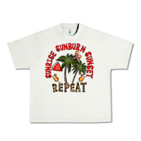 Pistachio sunrise sunburn sunnset repeat Urban Heavy Tee - CowhideDigitalArt