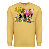 Antique Gold my first day of preschool Premium Sweatshirt - NancyCooperArtShop