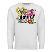 Oatmeal Heather my first day of preschool Premium Sweatshirt - NancyCooperArtShop