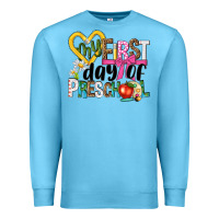 Ocean Blue my first day of preschool Premium Sweatshirt - NancyCooperArtShop