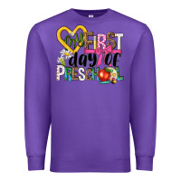 Purple my first day of preschool Premium Sweatshirt - NancyCooperArtShop