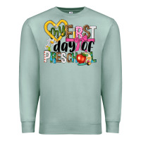 Seafoam my first day of preschool Premium Sweatshirt - NancyCooperArtShop