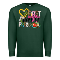 Sports Green my first day of preschool Premium Sweatshirt - NancyCooperArtShop