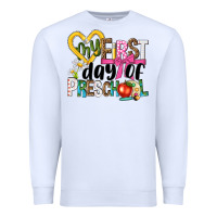 White my first day of preschool Premium Sweatshirt - NancyCooperArtShop