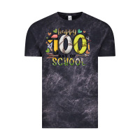 Cloud Black happy 100 day of school Vintage Tee - RacoonDesign