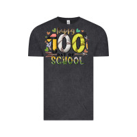 Vintage Black happy 100 day of school Vintage Tee - RacoonDesign