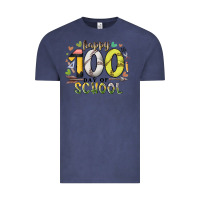 Vintage Denim happy 100 day of school Vintage Tee - RacoonDesign