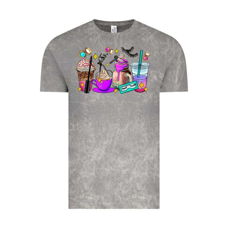 Lash Hustler Coffee Cups Vintage Tee by AdoDesignShop | Teevron