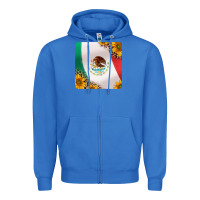 True Royal mexican flag sunflowers and leopard coaster Zipper Hoodie - Jasminsmagicworld