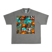 Tornado western sunset bison and sunflowers seamless pattern Urban Heavy Tee - HRA Design Shop