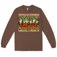Chestnut GIN GLE Christmas gin bottles Long Sleeve Tee - AdoDesignShop