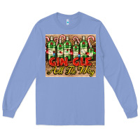 Gin Gle Christmas Gin Bottles Long Sleeve Tee | Teevron