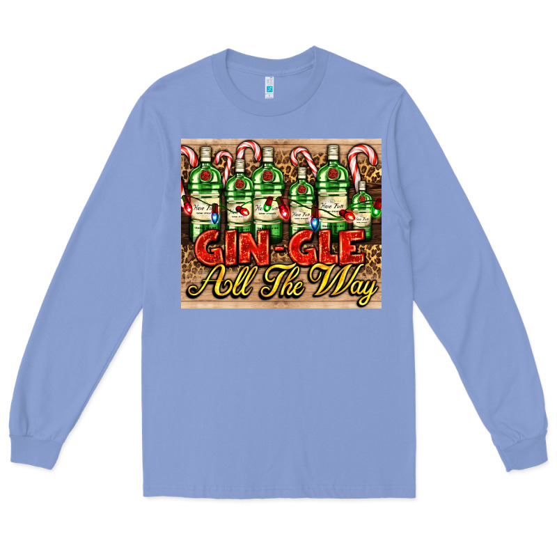 Gin Gle Christmas Gin Bottles Long Sleeve Tee by AdoDesignShop | Teevron