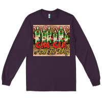 Plum GIN GLE Christmas gin bottles Long Sleeve Tee - AdoDesignShop