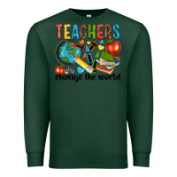 Sports Green teachers change the world Premium Sweatshirt - NancyCooperArtShop
