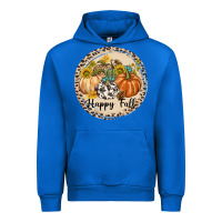 Cobalt Happy Fall Urban Hoodie - texasbilliewilder